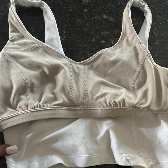Women's White Sports Bra - Picture 4 of 5